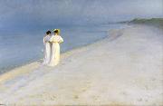 Summer Evening on the Southern Beach (nn03) Peter Severin Kroyer